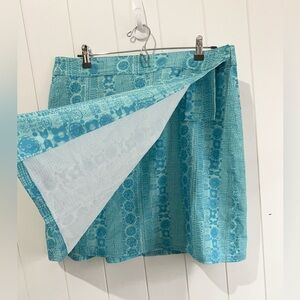 Rip Skirt Hawaii Swim Coverup Wrap artsy size L Blue